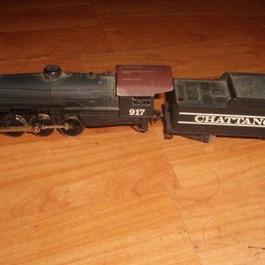 HO train car Mikado Locomotive engine coal car 917 railroad display